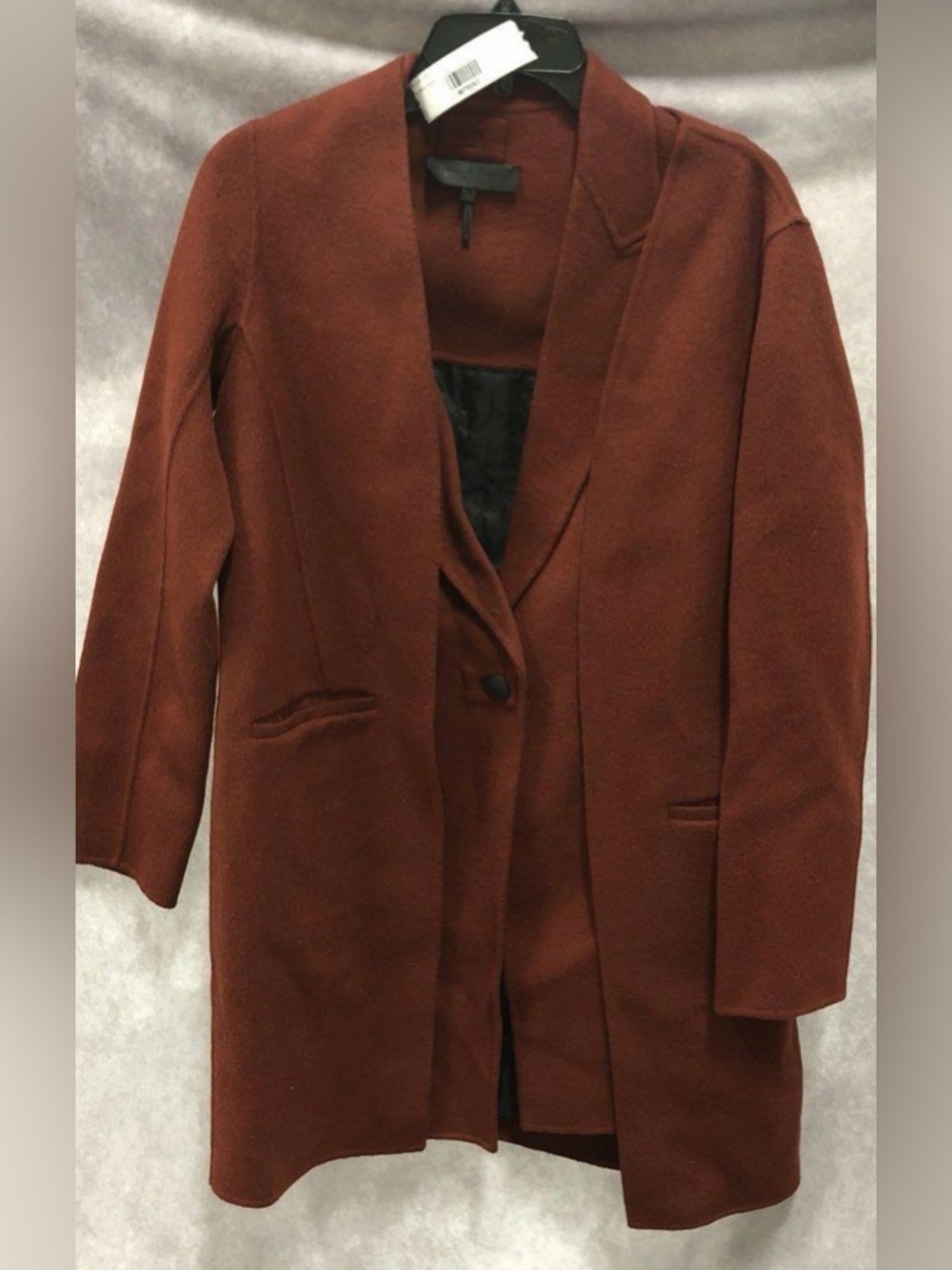 Rag & Bone Women's Wool Coat in Deep Rust/ Cinnamon